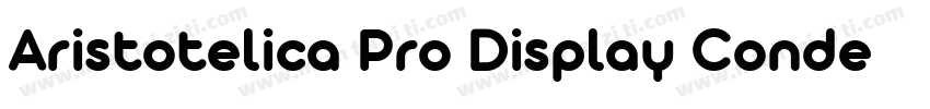 Aristotelica Pro Display Condensed字体转换